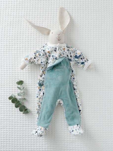 Pyjama bébé garçon en velours ouverture pont ivoire imprimé 5 - vertbaudet enfant 