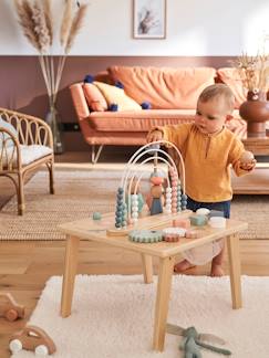 Idées cadeaux bébés et enfants-Table d'activités Arc-en-ciel en bois FSC®