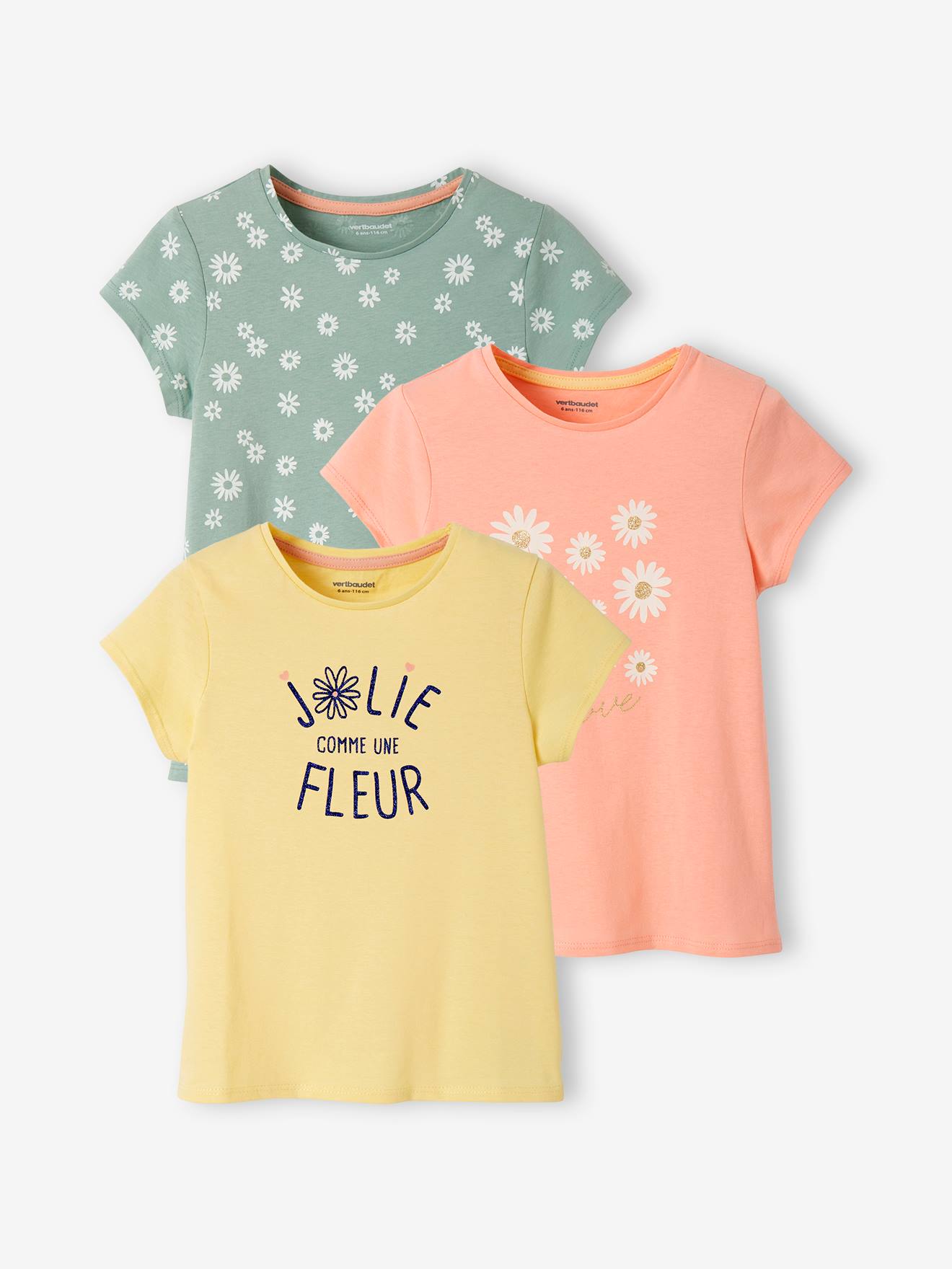 T-shirt Fille Taille 5 Ans - Marque TU - 100% Coton - Blanc Avec Slogan - Occasion Très Bon état