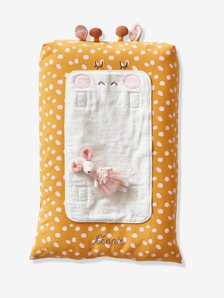 Housse matelas à langer GIRAFE ocre / multicolore 1 - vertbaudet enfant 