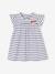 Robe bébé en jersey BASICS bleu royal rayé+rose+vanille 1 - vertbaudet enfant 