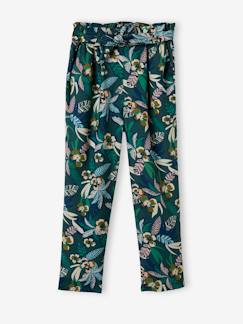 Pantalon fluide imprimé fleurs fille  - vertbaudet enfant