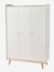 Armoire 3 portes CONFETTI BLANC/BOIS 4 - vertbaudet enfant 