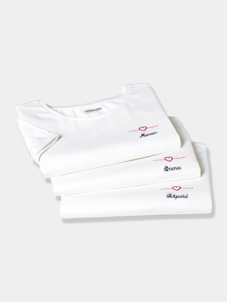 T-shirt maman à personnaliser Oeko-Tex® blanc 1 - vertbaudet enfant 