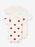 Lot de 3 bodies croisés manches courtes coeurs bébé naissance en coton bio blanc 1 - vertbaudet enfant 