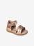 Sandales scratchées en cuir bébé cognac+rose metallise 7 - vertbaudet enfant 