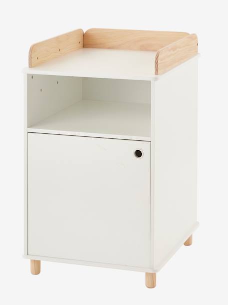 Table à langer LIGNE PTILOU Blanc/bois 2 - vertbaudet enfant 