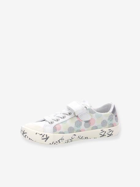 Baskets sneakers fille Gody Gold BLANC POIS MULTICO 3 - vertbaudet enfant 