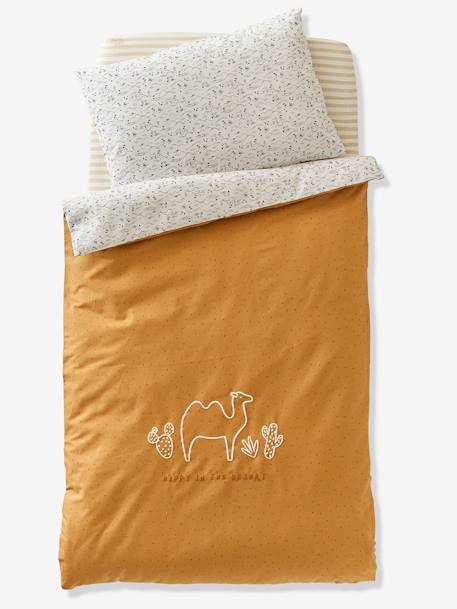 Taie d'oreiller bébé WILD SAHARA écru / encre 2 - vertbaudet enfant 