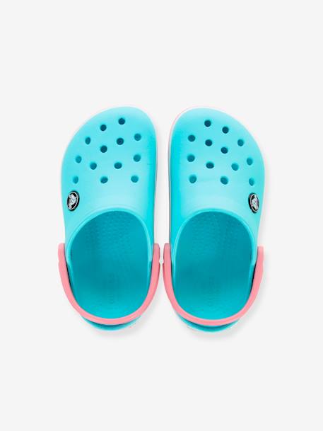 Sabots enfant Crocband Clog K (TM) BALLERINA PINK+ICE BLUE / WHITE+marine 10 - vertbaudet enfant 