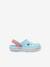 Sabots bébé Crocband Clog T (TM) BALLERINA PINK+ICE BLUE / WHITE+marine 8 - vertbaudet enfant 
