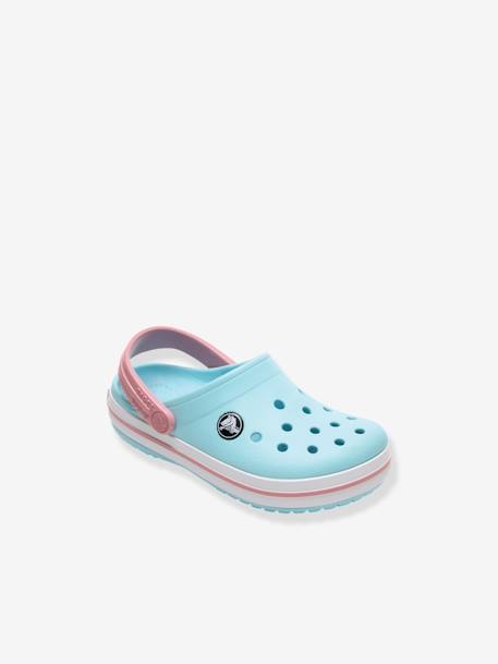 Sabots bébé Crocband Clog T (TM) BALLERINA PINK+ICE BLUE / WHITE+marine 7 - vertbaudet enfant 