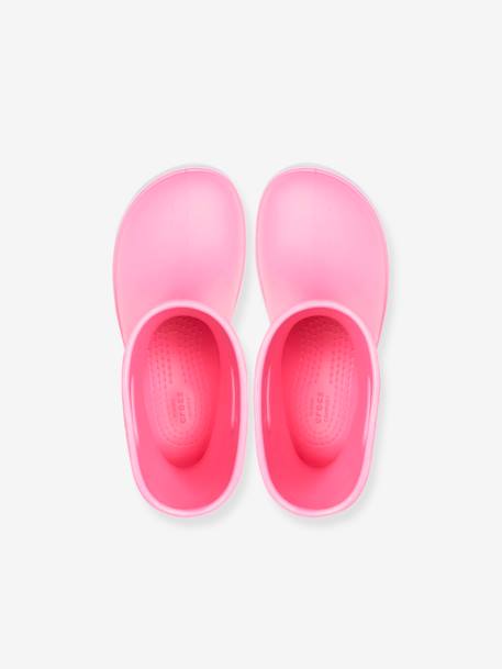 Bottes de pluie enfant Crocband Rain Boot K CROCS™ Pink Lemonade / Lavender+Yellow/Navy 4 - vertbaudet enfant 