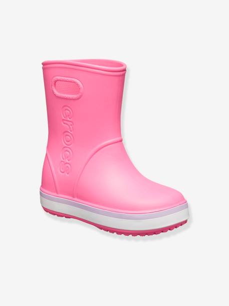 Bottes de pluie enfant Crocband Rain Boot K CROCS™ Pink Lemonade / Lavender+Yellow/Navy 1 - vertbaudet enfant 