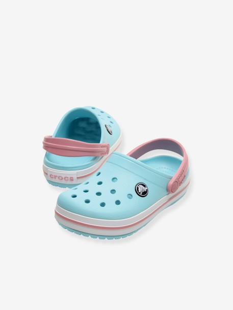 Sabots bébé Crocband Clog T (TM) BALLERINA PINK+ICE BLUE / WHITE+marine 12 - vertbaudet enfant 