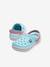 Sabots bébé Crocband Clog T (TM) BALLERINA PINK+ICE BLUE / WHITE+marine 12 - vertbaudet enfant 