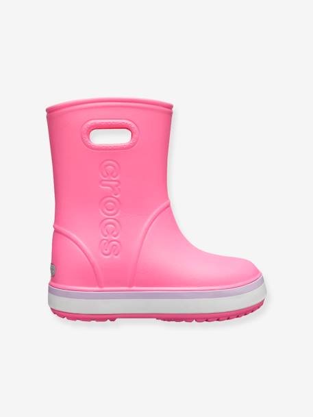 Bottes de pluie enfant Crocband Rain Boot K CROCS(TM) Pink Lemonade / Lavender+Yellow/Navy 2 - vertbaudet enfant 