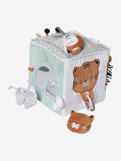 cadeaux-anniversaire-Jouet-Premier âge-Doudous et jouets en tissu-Grand cube d'activités en tissu TANZANIE
