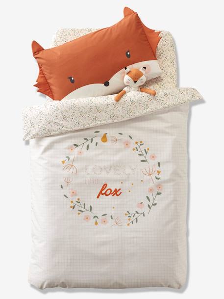 Taie d'oreiller bébé FLEURETTES ORANGE 3 - vertbaudet enfant 