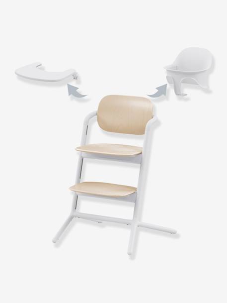 Set 3- en-1 chaise haute Cybex Lemo 2 Sand white+Stone blue+Stunning black 6 - vertbaudet enfant 