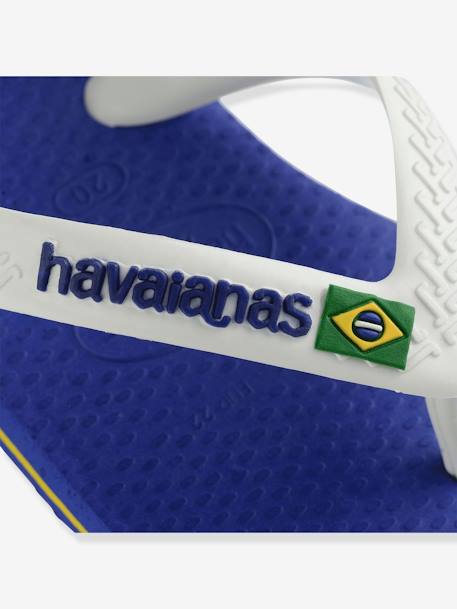 Tongs Baby Brasil Logo II HAVAIANAS bleu+marine+rose bonbon 12 - vertbaudet enfant 
