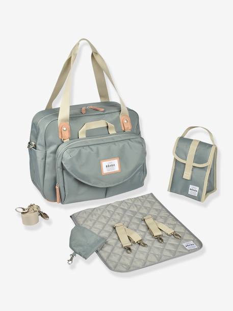 Sac à langer Genève II Bleu marine+Cherry Blossom+gris chiné+Gris chiné+Vert sauge 28 - vertbaudet enfant 