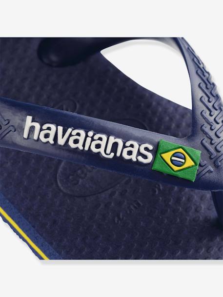 Tongs Baby Brasil Logo II HAVAIANAS bleu+marine+rose bonbon 5 - vertbaudet enfant 