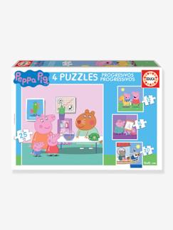 4 Puzzles progressifs Peppa Pig - EDUCA  - vertbaudet enfant