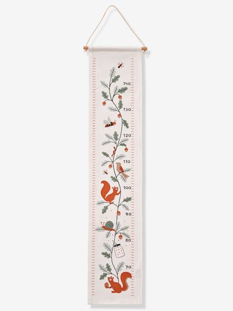 Toise textile écureuil MA CABANE blanc / vert 3 - vertbaudet enfant 