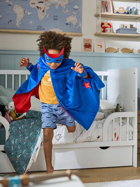Panoplie déguisement réversible Super héros garçon multicolore 3 - vertbaudet enfant 
