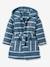 Peignoir de bain rayé enfant à capuche et personnalisable bleu/blanc 7 - vertbaudet enfant 