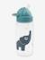 Gourde avec paille rétractable beige+Bleu (Elphee)+blush+sable+Vert (Croco) 5 - vertbaudet enfant 