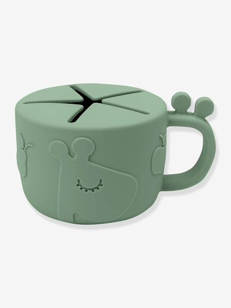 Tasse à goûter Peekaboo Raffi en silicone vert 2 - vertbaudet enfant 