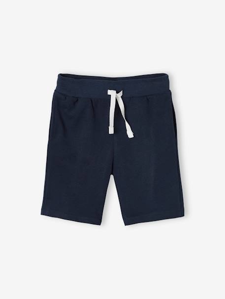 Lot de 2 bermudas garçon en molleton lot bleu/bleu marine+lot rouge/marine+Lot vert/beige 5 - vertbaudet enfant 