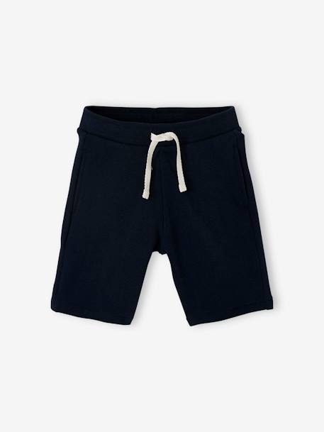 Lot de 2 bermudas garçon en molleton lot bleu/bleu marine+lot rouge/marine+Lot vert/beige 12 - vertbaudet enfant 