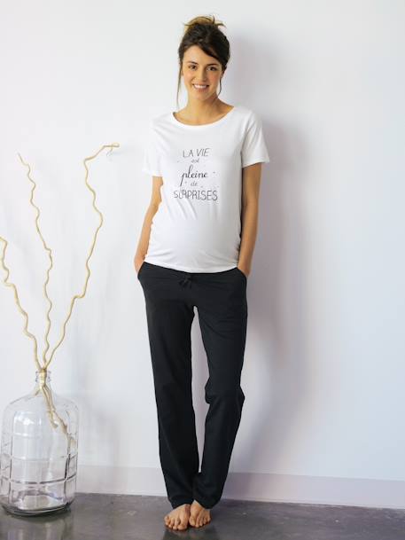 Pantalon yoga de grossesse et post-grossesse noir 2 - vertbaudet enfant 
