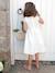 Robe cérémonie fille effet 2 en 1 haut en macramé ivoire+rose nude 8 - vertbaudet enfant 