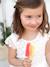Robe cérémonie fille effet 2 en 1 haut en macramé ivoire+rose nude 6 - vertbaudet enfant 