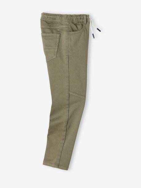 Pantalon slim couleur facile à enfiler garçon BEIGE+BLEU+Vert olive 20 - vertbaudet enfant 
