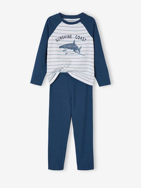 Lot pyjama + pyjashort océan garçon Oeko-Tex® Lot bleu 3 - vertbaudet enfant 