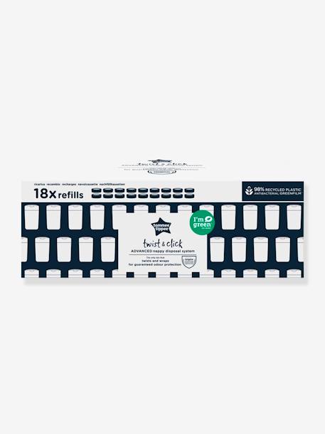 Lot de 18 recharges pour poubelles à couches Tec et Twist & Click Sangenic gris 3 - vertbaudet enfant 