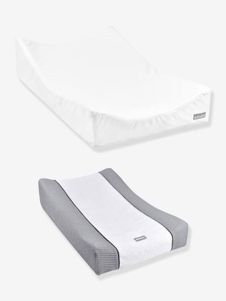 Matelas à langer et drap-housse de protection + drap-housse Sofalange certifiés Oekotex blanc 1 - vertbaudet enfant 