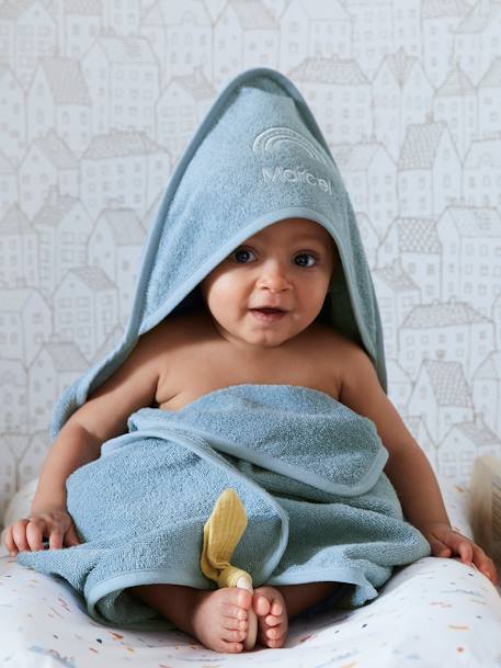Bébé-Cape de bain personnalisable et gant de toilette