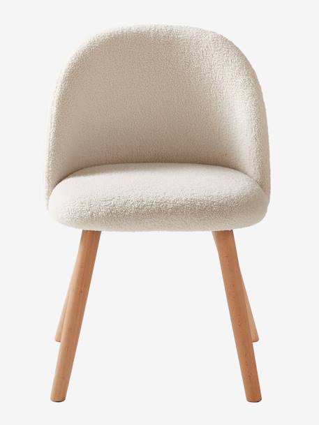 Chaise fausse fourrure enfant cannelle+ivoire+kaki 16 - vertbaudet enfant 