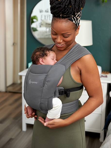Porte-bébé Embrace Soft Air Flex ERGOBABY gris+noir 6 - vertbaudet enfant 