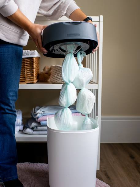 Lot de 12 recharges pour poubelles à couches Tec et Twist & Click Sangenic en plastique recyclé gris 4 - vertbaudet enfant 