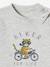 T-shirt fantaisie bébé garçon gris chiné+vanille 2 - vertbaudet enfant 