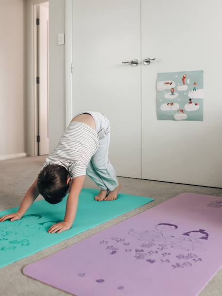 Tapis de Yoga vert - BUKI bleu 1 - vertbaudet enfant 