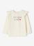 T-shirt à volants bébé manches longues blanc+ivoire+rose poudré 5 - vertbaudet enfant 