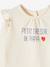 T-shirt à volants bébé manches longues blanc+ivoire+rose poudré 6 - vertbaudet enfant 